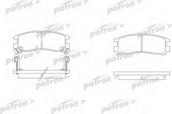 Patron PBP803 Brake Pad Set, disc brake PBP803: Buy near me in Poland at 2407.PL - Good price!