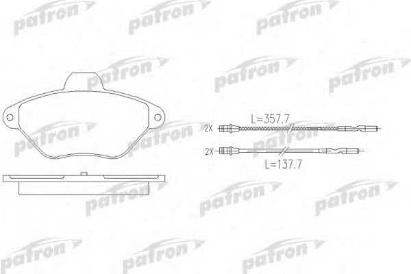 Patron PBP875 Brake Pad Set, disc brake PBP875: Buy near me in Poland at 2407.PL - Good price!