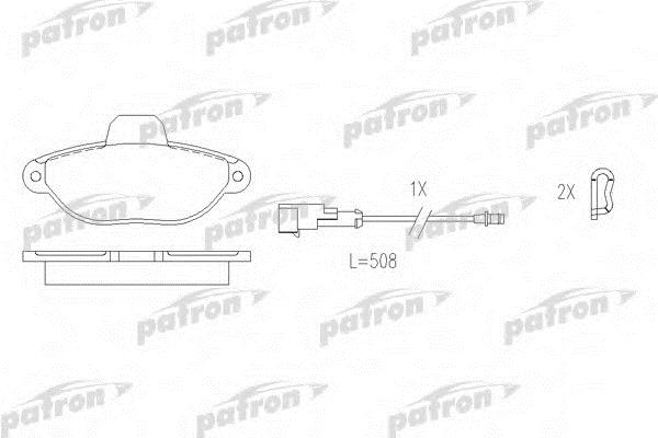 Patron PBP925 Тормозные колодки дисковые, комплект PBP925: Отличная цена - Купить в Польше на 2407.PL!