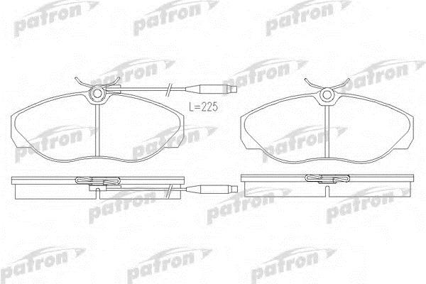 Patron PBP967 Brake Pad Set, disc brake PBP967: Buy near me in Poland at 2407.PL - Good price!