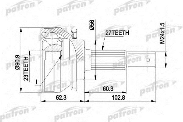 Patron PCV1098 Wellengelenk PCV1098: Kaufen Sie zu einem guten Preis in Polen bei 2407.PL!