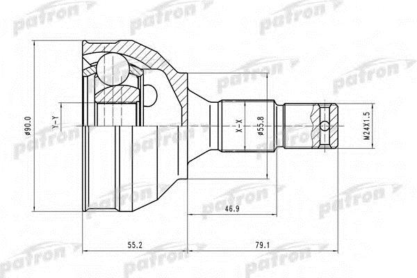 Patron PCV1177 CV joint PCV1177: Buy near me at 2407.PL in Poland at an Affordable price!