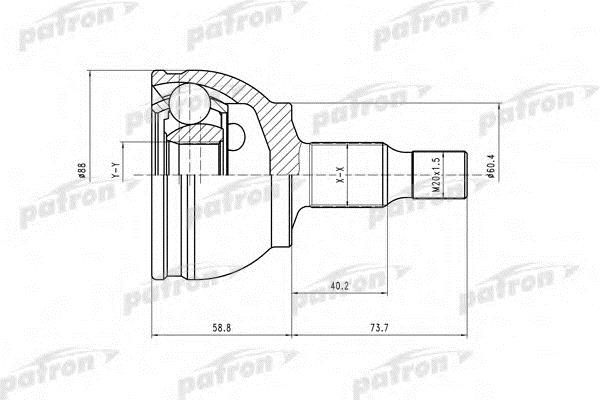 Patron PCV1590 Wellengelenk PCV1590: Kaufen Sie zu einem guten Preis in Polen bei 2407.PL!