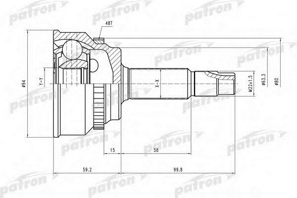 Patron PCV2175 Wellengelenk PCV2175: Kaufen Sie zu einem guten Preis in Polen bei 2407.PL!