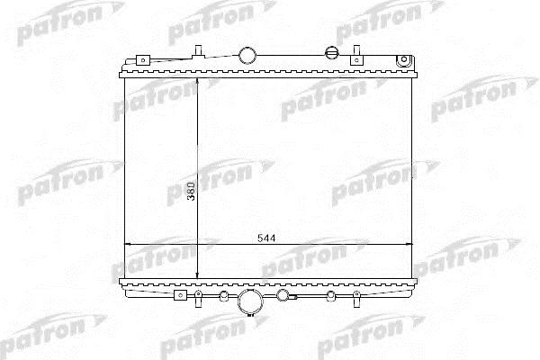 Patron PRS3504 Радіатор охолодження двигуна PRS3504: Приваблива ціна - Купити у Польщі на 2407.PL!