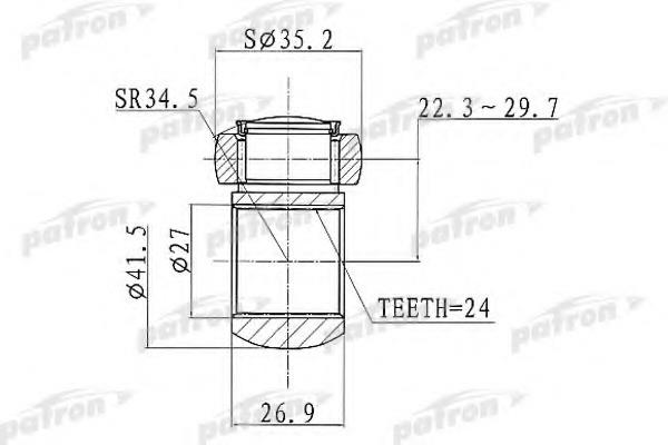 Patron PTD004 Przegub homokinetyczny wału napędowego PTD004: Dobra cena w Polsce na 2407.PL - Kup Teraz!