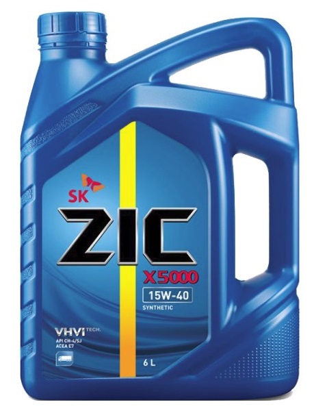 ZIC 172604 Моторное масло ZIC X5000 15W-40, 6л 172604: Отличная цена - Купить в Польше на 2407.PL!