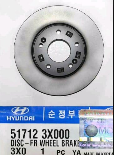 Hyundai/Kia 51712 3X000 Front brake disc ventilated 517123X000: Buy near me in Poland at 2407.PL - Good price!