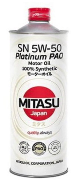 Mitasu MJ-113-1 Engine oil Mitasu Platinum Pao 5W-50, 1L MJ1131: Buy near me in Poland at 2407.PL - Good price!