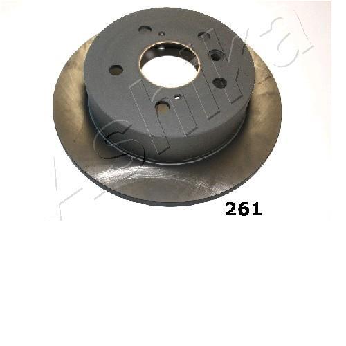 Ashika 61-02-261 Rear brake disc, non-ventilated 6102261: Buy near me in Poland at 2407.PL - Good price!