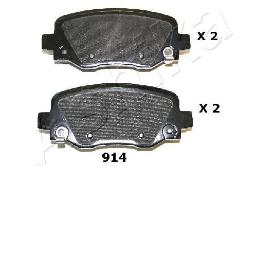 Ashika 51-09-914 Front disc brake pads, set 5109914: Buy near me at 2407.PL in Poland at an Affordable price!