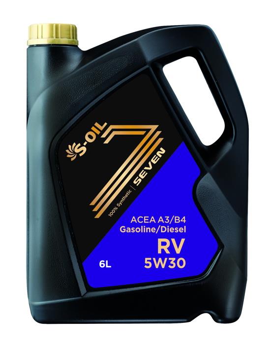 S-Oil SRV5306 Engine oil S-Oil SEVEN RV 5W-30, 6L SRV5306: Buy near me in Poland at 2407.PL - Good price!