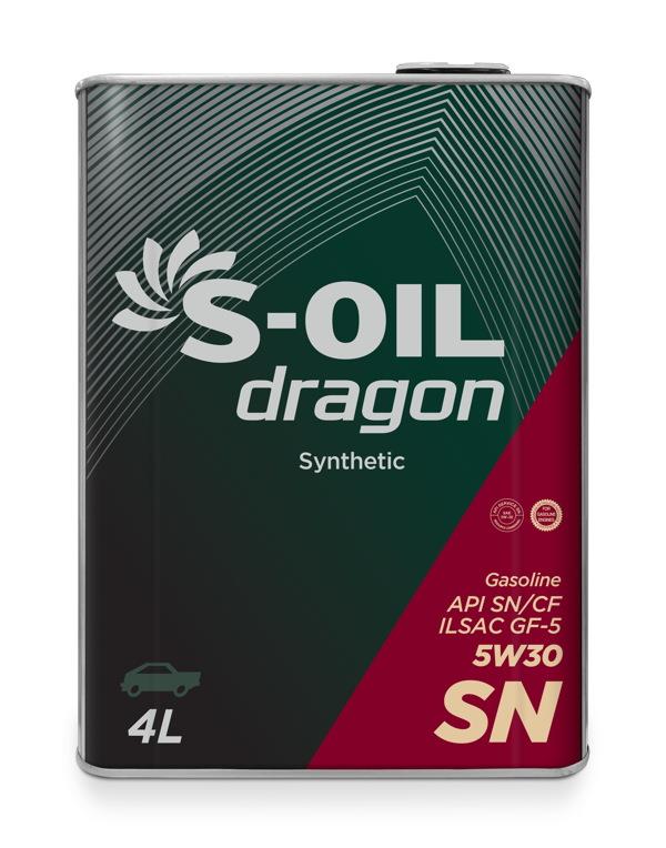 S-Oil DSNM5304 Моторное масло S-Oil Dragon 5W-30, 4л DSNM5304: Отличная цена - Купить в Польше на 2407.PL!