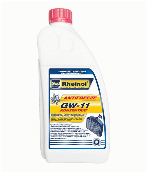 SWD Rheinol 39122.180 Жидкость охлаждающая SWD Rheinol Antifreeze GW11 Konzentrat, 1.5 л 39122180: Отличная цена - Купить в Польше на 2407.PL!