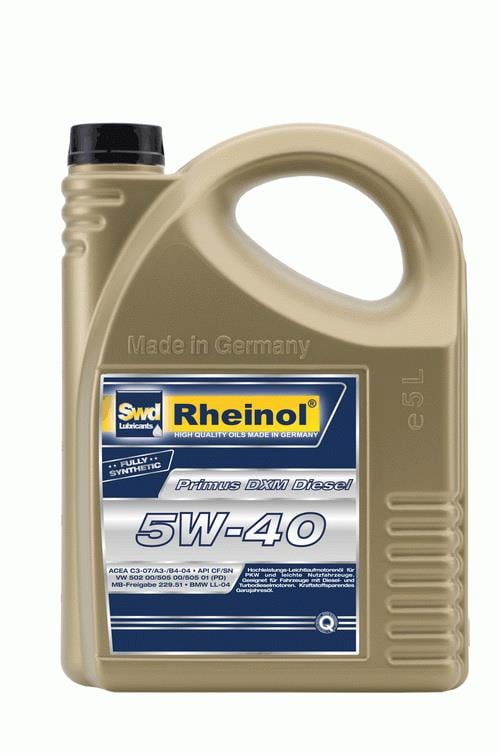 SWD Rheinol 31239.581 Engine oil SWD Rheinol Primus DXM Diesel 5W-40, 5L 31239581: Buy near me in Poland at 2407.PL - Good price!