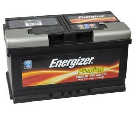 Energizer 580 406 074 Battery Rechargeable Energizer Premium 12V 80AH 740A (EN) R + 580406074: Buy near me in Poland at 2407.PL - Good price!