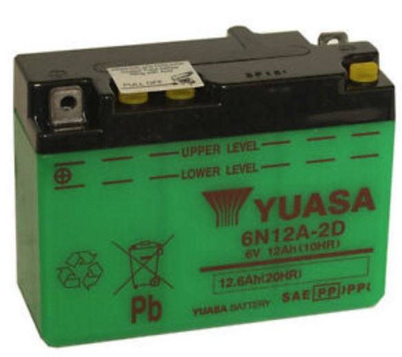 Yuasa 6N12A2D Battery Yuasa 6V 12AH 100A(EN) L+ 6N12A2D: Buy near me in Poland at 2407.PL - Good price!