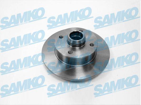 Samko V2241P Rear brake disc, non-ventilated V2241P: Buy near me in Poland at 2407.PL - Good price!