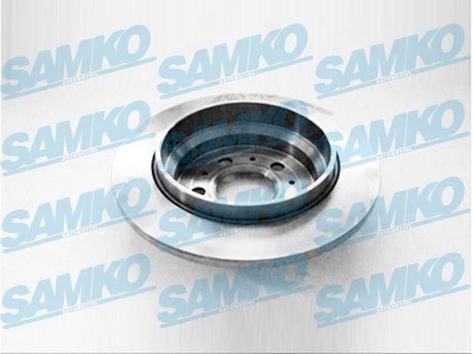 Samko V1487P Rear brake disc, non-ventilated V1487P: Buy near me in Poland at 2407.PL - Good price!