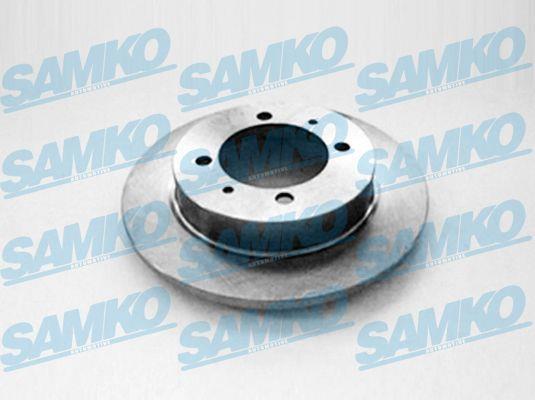 Samko V1341P Rear brake disc, non-ventilated V1341P: Buy near me at 2407.PL in Poland at an Affordable price!