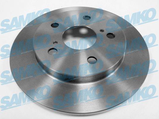 Samko T2050P Rear brake disc, non-ventilated T2050P: Buy near me at 2407.PL in Poland at an Affordable price!