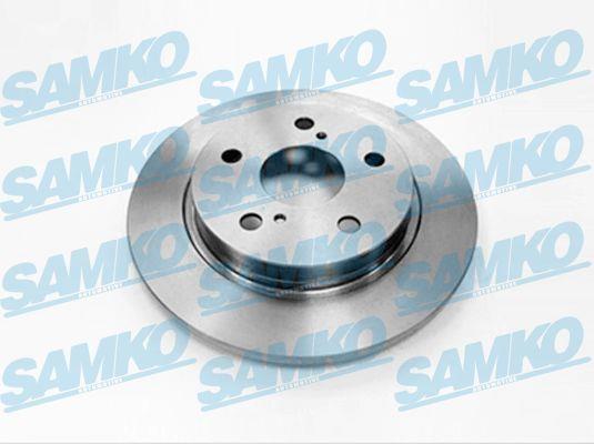 Samko T2049P Rear brake disc, non-ventilated T2049P: Buy near me in Poland at 2407.PL - Good price!