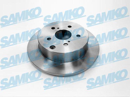 Samko T2039P Rear brake disc, non-ventilated T2039P: Buy near me in Poland at 2407.PL - Good price!