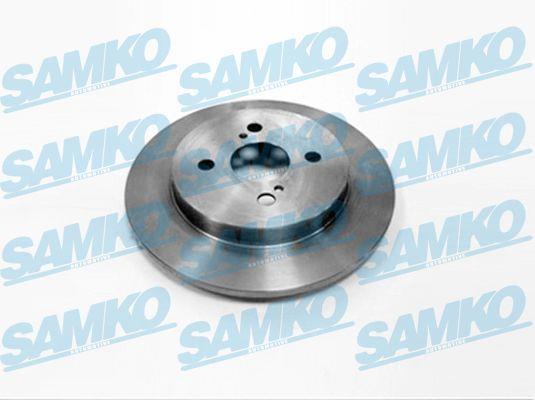 Samko T2033P Rear brake disc, non-ventilated T2033P: Buy near me in Poland at 2407.PL - Good price!