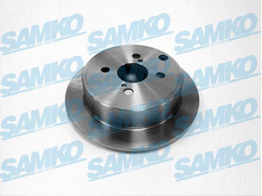 Samko T2010P Rear brake disc, non-ventilated T2010P: Buy near me in Poland at 2407.PL - Good price!