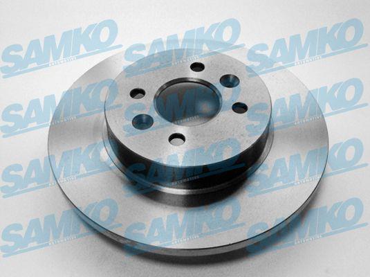 Samko R1016P Rear brake disc, non-ventilated R1016P: Buy near me in Poland at 2407.PL - Good price!