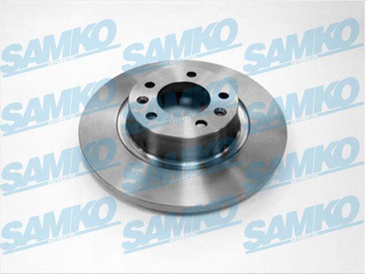 Samko P1008P Rear brake disc, non-ventilated P1008P: Buy near me in Poland at 2407.PL - Good price!