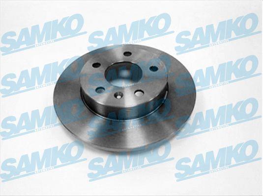 Samko O1431P Rear brake disc, non-ventilated O1431P: Buy near me in Poland at 2407.PL - Good price!