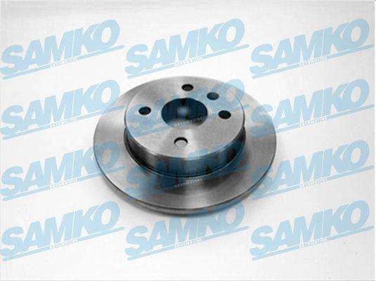 Samko O1421P Rear brake disc, non-ventilated O1421P: Buy near me in Poland at 2407.PL - Good price!