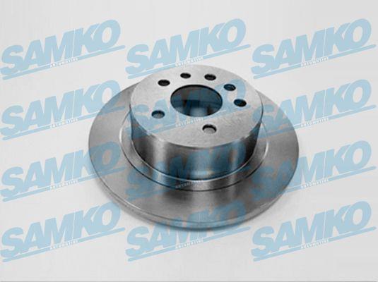 Samko O1271P Rear brake disc, non-ventilated O1271P: Buy near me in Poland at 2407.PL - Good price!