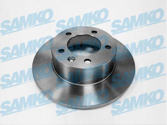 Samko O1037P Rear brake disc, non-ventilated O1037P: Buy near me in Poland at 2407.PL - Good price!
