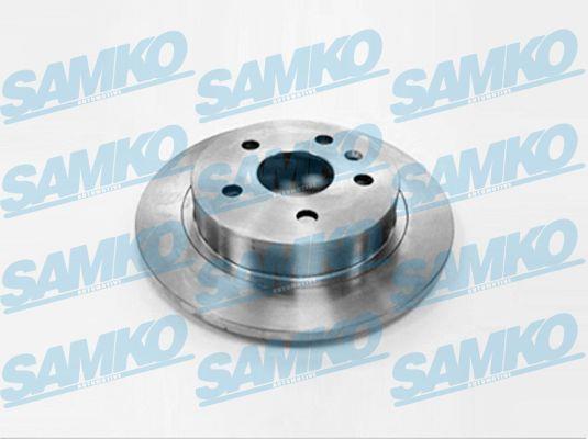 Samko O1029P Rear brake disc, non-ventilated O1029P: Buy near me at 2407.PL in Poland at an Affordable price!