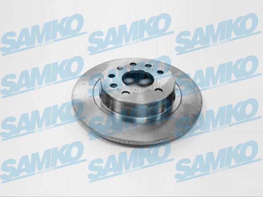 Samko O1024P Rear brake disc, non-ventilated O1024P: Buy near me in Poland at 2407.PL - Good price!