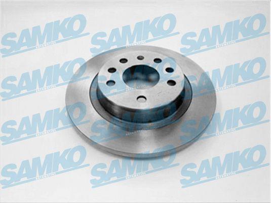 Samko O1014P Rear brake disc, non-ventilated O1014P: Buy near me in Poland at 2407.PL - Good price!