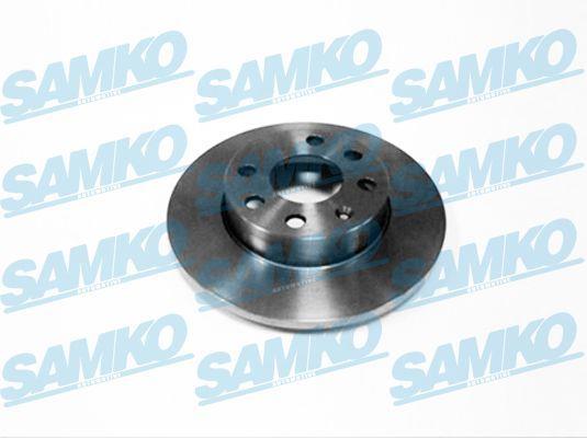 Samko O1001P Тормозной диск передний невентилируемый O1001P: Отличная цена - Купить в Польше на 2407.PL!