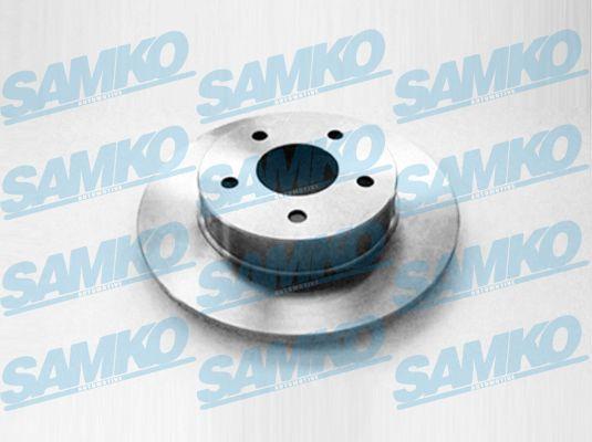Samko N2004P Rear brake disc, non-ventilated N2004P: Buy near me in Poland at 2407.PL - Good price!