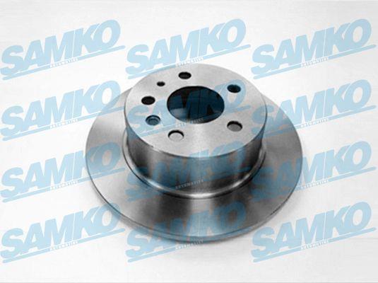 Samko M2031P Rear brake disc, non-ventilated M2031P: Buy near me at 2407.PL in Poland at an Affordable price!