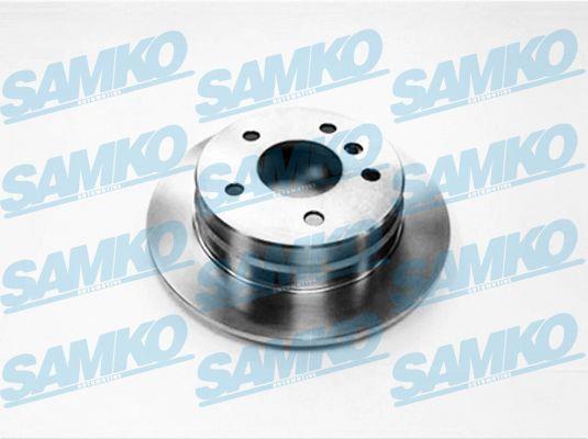 Samko M2001P Rear brake disc, non-ventilated M2001P: Buy near me in Poland at 2407.PL - Good price!