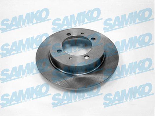 Samko M1610P Rear brake disc, non-ventilated M1610P: Buy near me in Poland at 2407.PL - Good price!