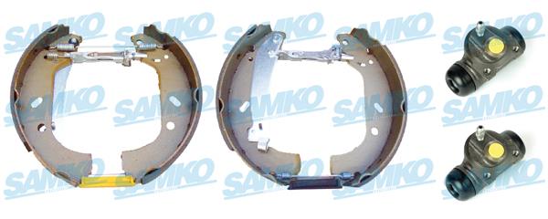 Samko KEG328 Brake shoes with cylinders, set KEG328: Buy near me in Poland at 2407.PL - Good price!