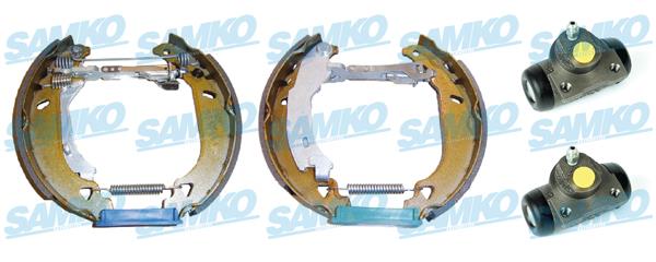 Samko KEG046 Brake shoes with cylinders, set KEG046: Buy near me in Poland at 2407.PL - Good price!