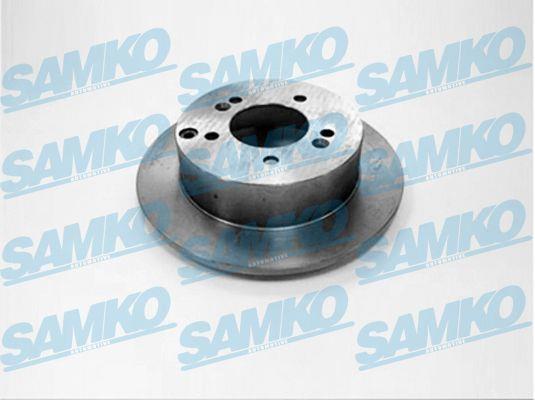 Samko K2007P Rear brake disc, non-ventilated K2007P: Buy near me in Poland at 2407.PL - Good price!