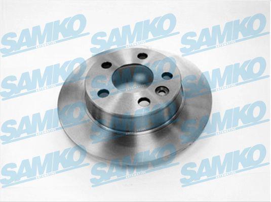 Samko F1581P Rear brake disc, non-ventilated F1581P: Buy near me in Poland at 2407.PL - Good price!