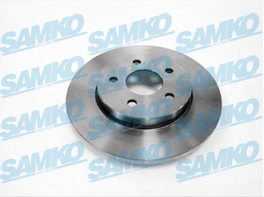 Samko F1041P Rear brake disc, non-ventilated F1041P: Buy near me at 2407.PL in Poland at an Affordable price!