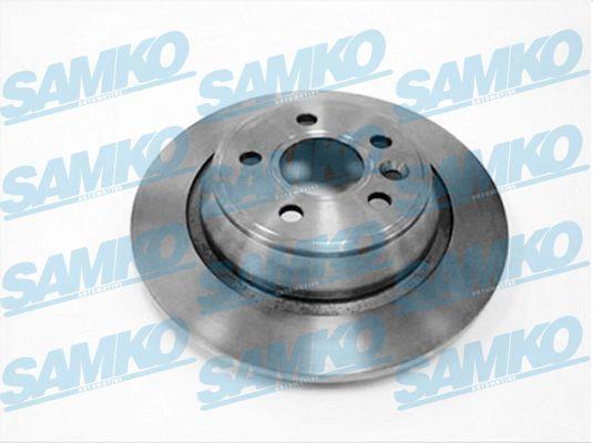 Samko F1018P Rear brake disc, non-ventilated F1018P: Buy near me in Poland at 2407.PL - Good price!