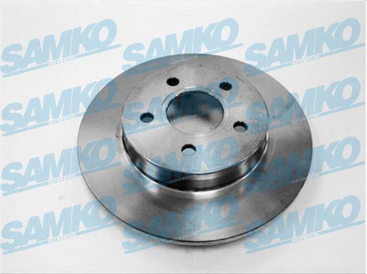 Samko F1010P Rear brake disc, non-ventilated F1010P: Buy near me in Poland at 2407.PL - Good price!